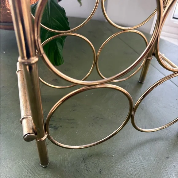 Gold Metal Wine Rack - Picture 3 of 5
